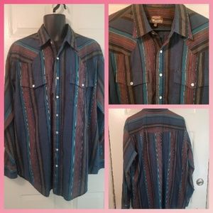Outlaw Western Wear Men's XXLT Shirt Pearl Snap